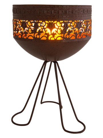 näve Dekoracyjna lampa solarna LED w kolorze brązowym - wys. 34,5 cm