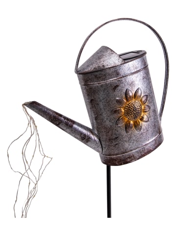 näve Solarna lampa ogrodowa LED w kolorze srebrnym - 36 x 110 x 11 cm