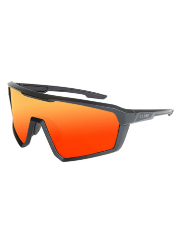 BlueBall Unisex-Sportbrille "Course" in Schwarz/ Orange