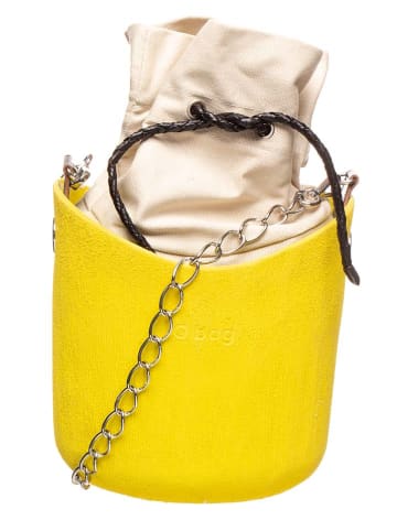 O Bag Schoudertas "O Basket" geel/beige - (B)25 x (H)20 x (D)15 cm