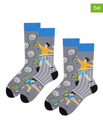 TODO SOCKS 2-delige set: sokken grijs