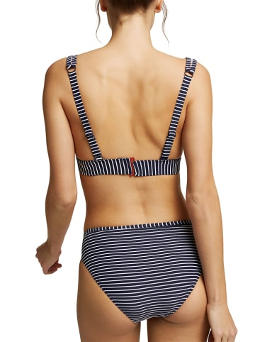 ESPRIT Bikinitop donkerblauw/wit