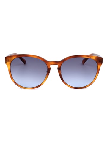 Longchamp Damskie okulary przeciwsłoneczne w kolorze niebiesko-brązowym