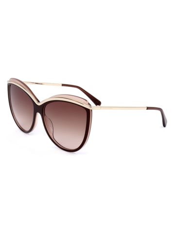 Longchamp Dameszonnebril bruin/goudkleurig