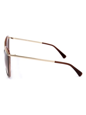 Longchamp Damskie okulary przeciwsłoneczne w kolorze złoto-brązowym
