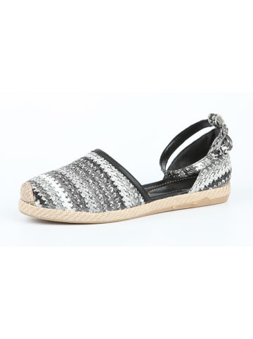 London & London Espadrilles grijs/wit