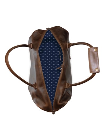 Buckle & Seam Weekender "Linwood" in Braun - (B)50 x (H)25 x (T)28 cm