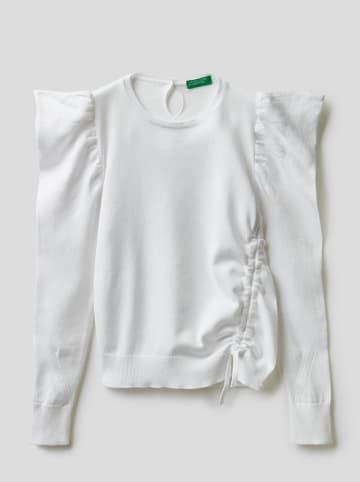 Benetton Pullover in Weiß