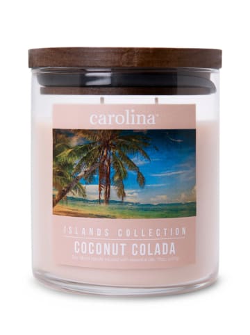 Colonial Candle Geurkaars "Coconut Colada" lichtroze - 425 g