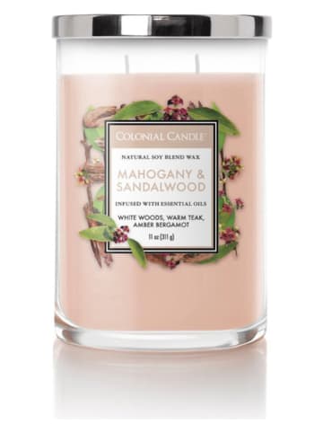 Colonial Candle Duftkerze "Mahogany & Sandalwood" in Creme - 311 g