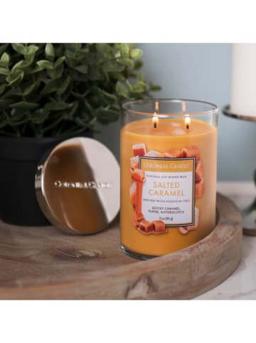 Colonial Candle Geurkaars "Salted Caramel" oranje - 311 g