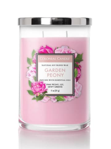 Colonial Candle Duftkerze "Garden Peony" in Rosa - 311 g