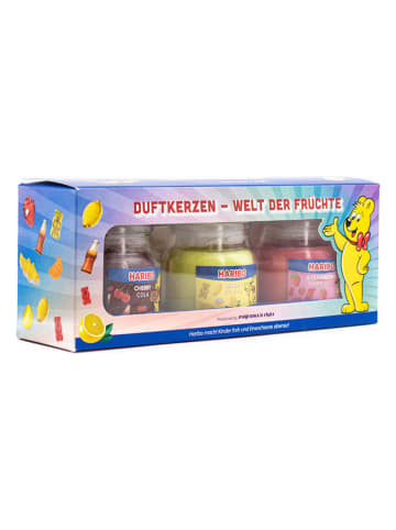 Haribo 3er-Set: Duftkerzen "Haribo" in Bunt - 3 x 85 g