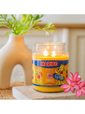 Haribo Duftkerze "Haribo - Tropical Fun" in Gelb - 510 g
