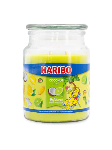 Haribo Duftkerze "Haribo - Coconut Lime" in Gelb - 510 g
