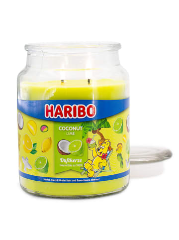 Haribo Duftkerze "Haribo - Coconut Lime" in Gelb - 510 g