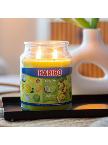 Haribo Duftkerze "Haribo - Coconut Lime" in Gelb - 510 g