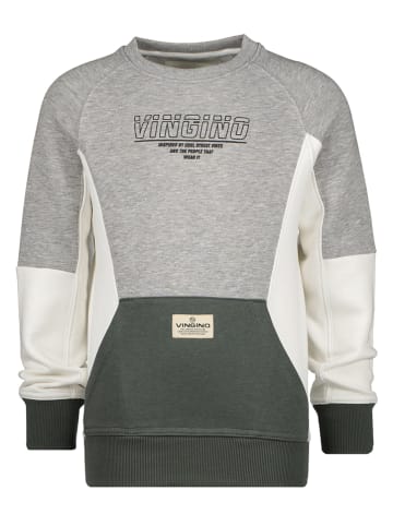 Vingino Sweatshirt "Nitoe" in Grau/ Khaki