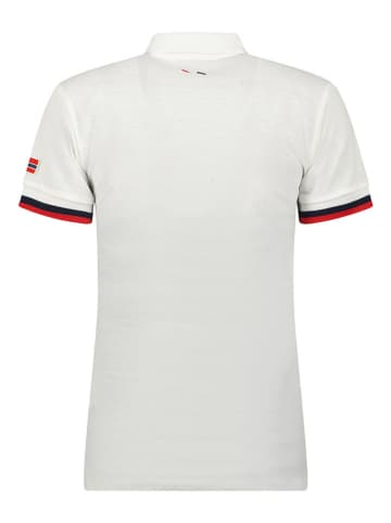 Geographical Norway Koszulka polo "Kerig" w kolorze białym