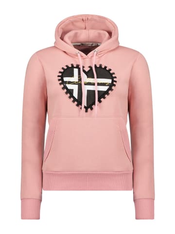 Geographical Norway Hoodie "Geduction" in Rosa