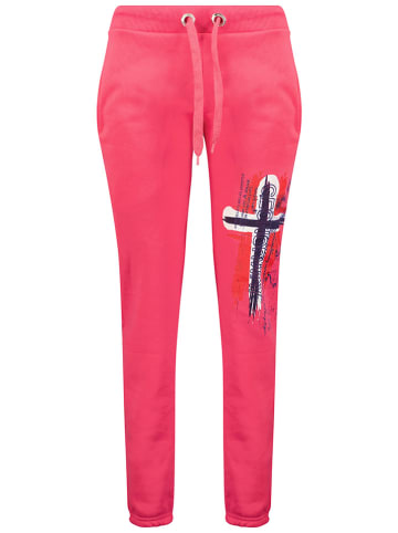 Geographical Norway Spodnie dresowe "Matuvu" w kolorze różowym