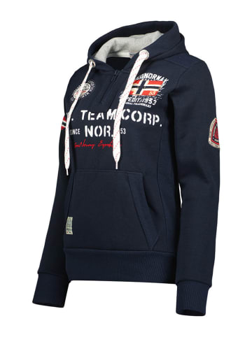 Geographical Norway Hoodie "Goptaine" donkerblauw