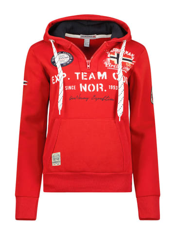 Geographical Norway Hoodie "Goptaine" rood