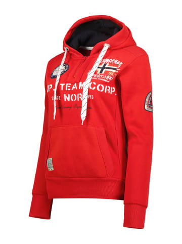 Geographical Norway Hoodie "Goptaine" in Rot