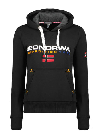 Geographical Norway Hoodie "Goliver" in Schwarz