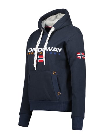 Geographical Norway Hoodie "Goliver" donkerblauw