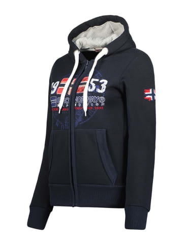 Geographical Norway Sweatvest "Gapical" donkerblauw