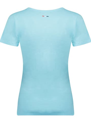 Geographical Norway Koszulka "Jelodie" w kolorze błękitnym