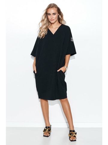 Makadamia Kleid in Schwarz