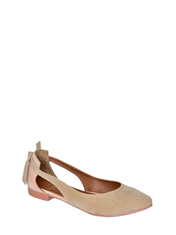Fox Sling-Ballerinas in Hellbraun/ Rosa