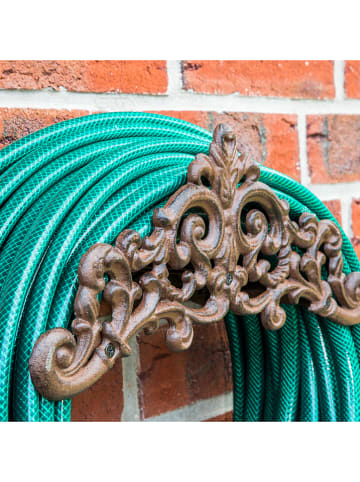 Garden Hero Uchwyt w kolorze brązowym na węża ogrodowego - 35,5 x 14 x 15,5 cm