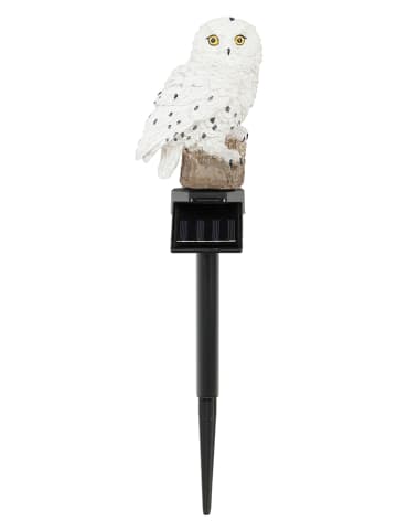Garden Hero Solarna lampa ogrodowa LED "Owl" w kolorze białym na trzonku - wys. 45 cm