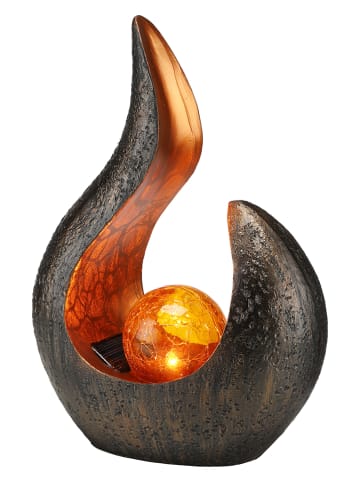 Profigarden Decoratieve ledsolarlamp oranje - (B)18 x (H)25 cm (verrassingsproduct)