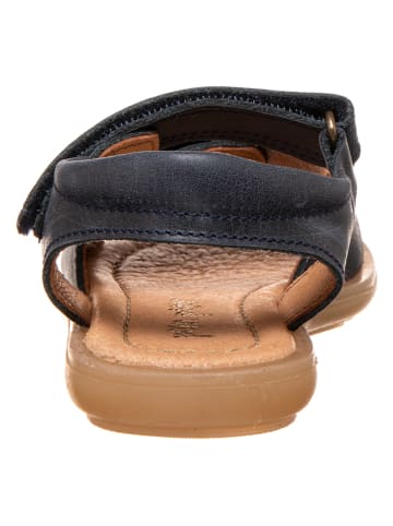 POM POM Leren sandalen donkerblauw