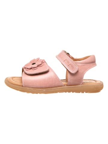 POM POM Leder-Sandalen in Rosa