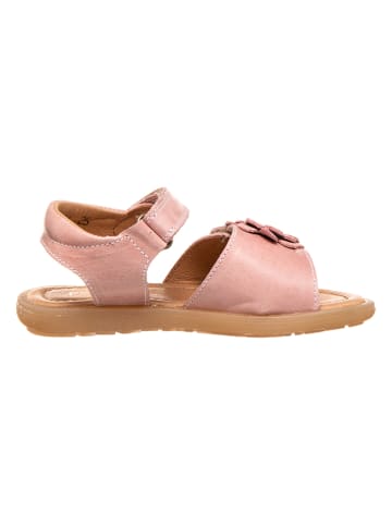 POM POM Leder-Sandalen in Rosa