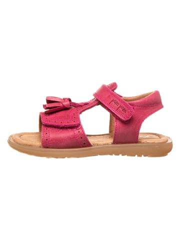 POM POM Leren sandalen roze