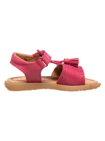 POM POM Leren sandalen roze