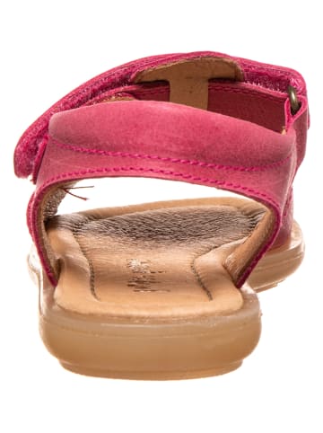 POM POM Leren sandalen roze