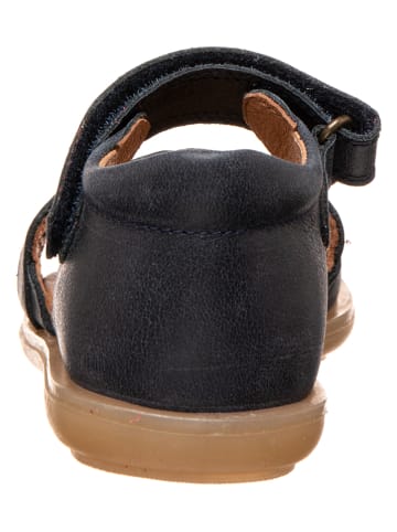 POM POM Leren sandalen donkerblauw