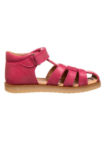 POM POM Leren enkelsandalen roze