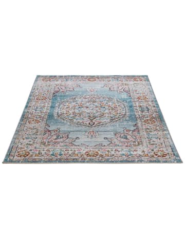 VIVACE Laagpolig tapijt "Maggio" blauw/meerkleurig