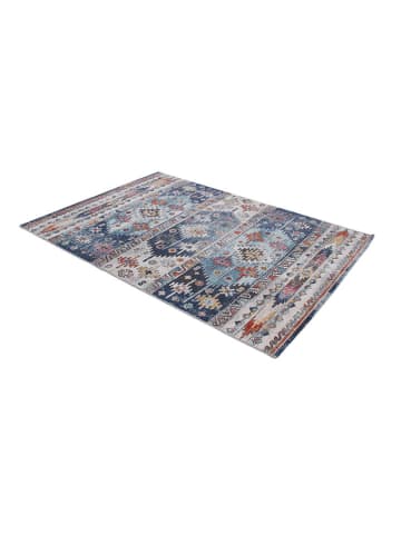 VIVACE Kurzflor-Teppich "Maggio" in Grau/ Hellblau/ Bunt