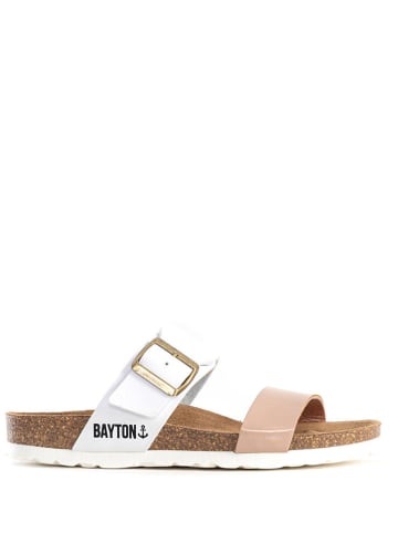 BAYTON Slippers "Valence" wit/beige