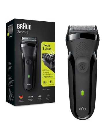 Braun Elektrorasierer "Series 3 - 300s" in Schwarz