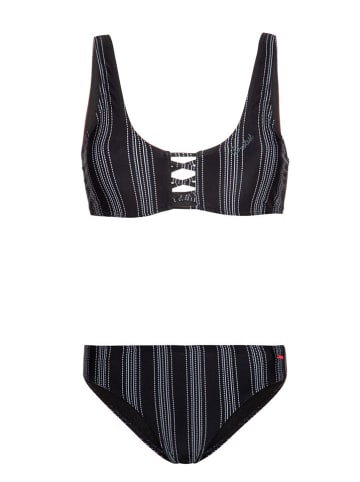 Protest Biustonosz bikini "Simpel" w kolorze czarno-białym